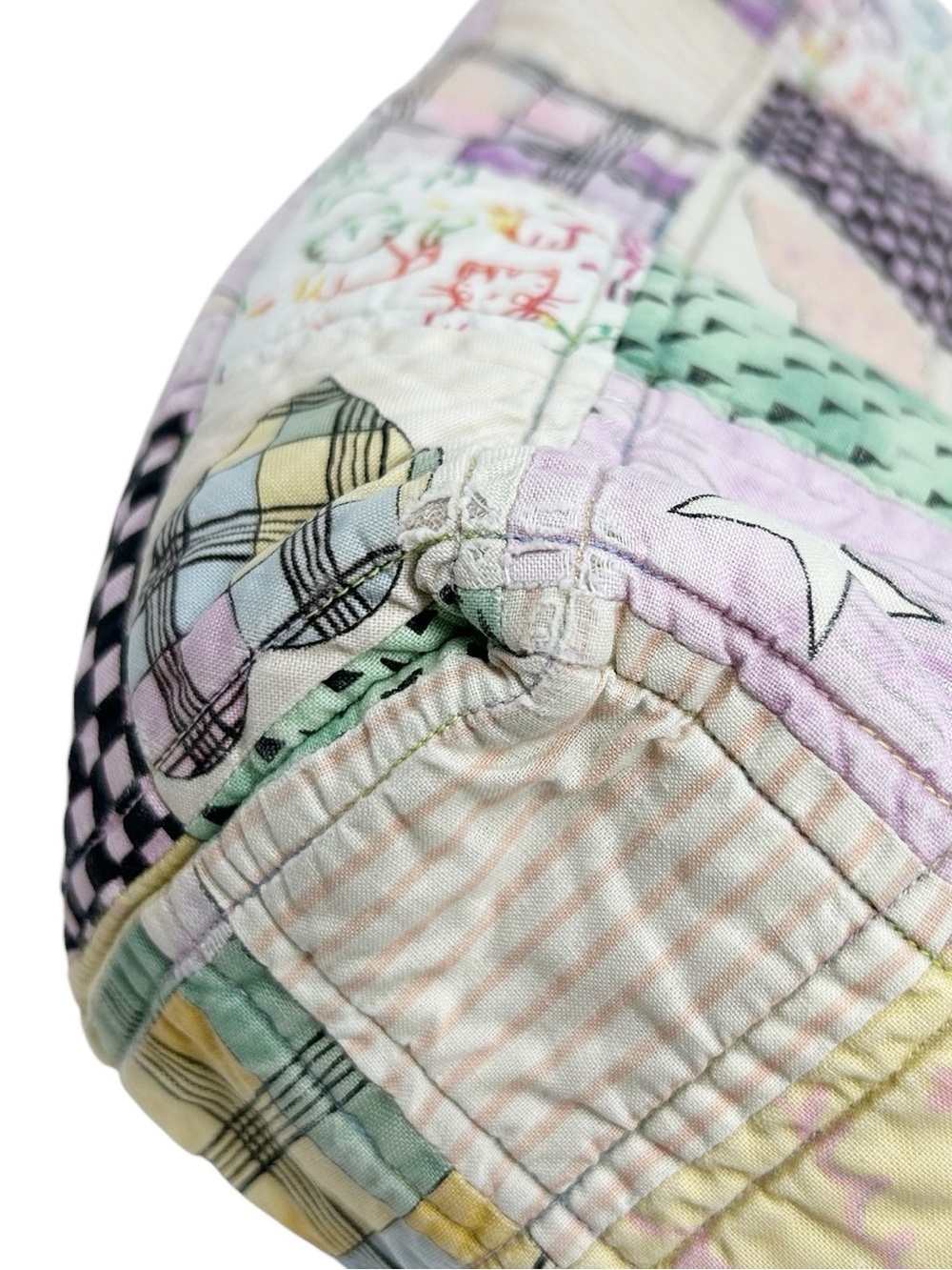 Vintage Handmade Quilted Tote Bag - Picture 10 of 14